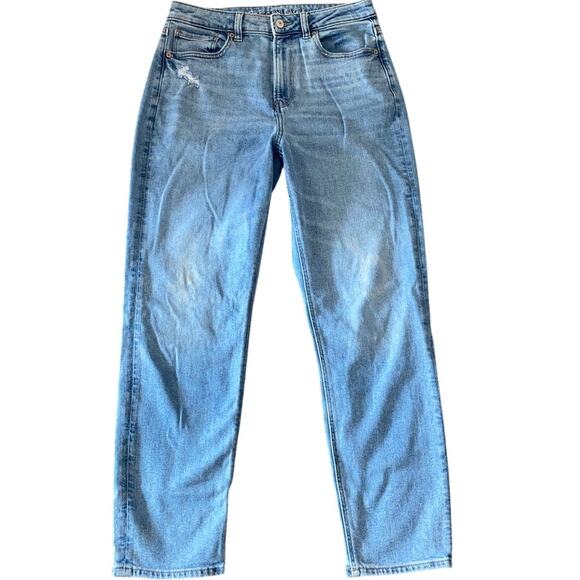American Eagle Outfitters Denim - American Eagle Mom Jean Women Size 8 Regular Stretch Tapered Straight
